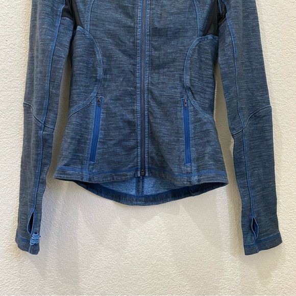 LULULEMON Forme Jacket Reversible Slub Denim Limitless Blue/Black Size 4 - Picture 9 of 16